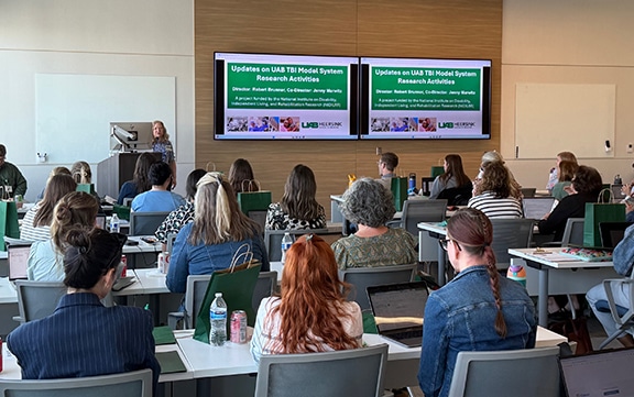 PM&R Faculty Member and Director of Traumatic Brain Injury Research Jenny Marwitz, MA, presents at the TBIMS Leadership Forum
